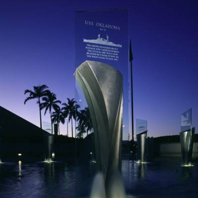 Pearl Harbor Memorial Lighted Fountain